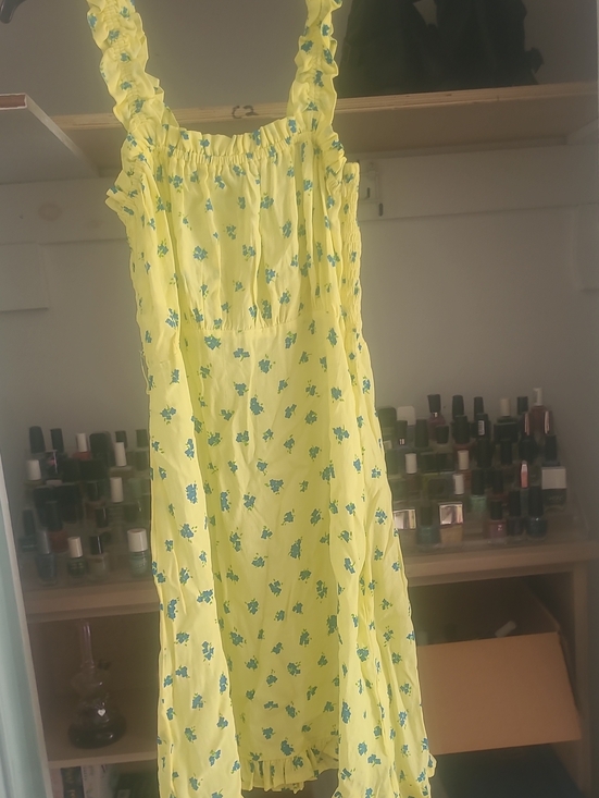 Faithfull the Brand Dresses & Skirts - Faithfull Yellow Floral Mini Dress M NWOT